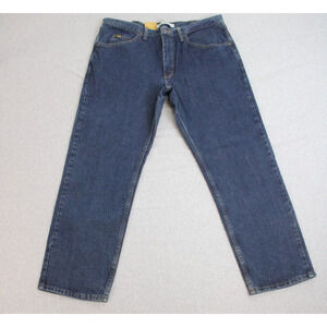 Lee Jeans Mens 38 X 30 Blue Denim 100% Cotton Regular Fit Straight Leg NWT